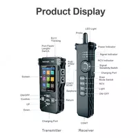  NF-8506 цифровой тестер сетевого кабеля с ЖК-дисплеем NOYAFA  перезаряжаемый сетевой линейный эхолот  Многофункциональный тестер для отслеживания кабеля Только в розницу