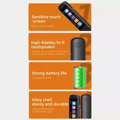 112 голосовых языков Smart Translator Портативный цифровой сканер Переводчик