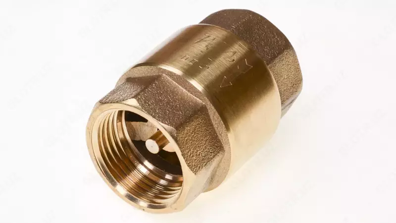 Klapan obratniy muf. Prujinli art. 517 Du-100