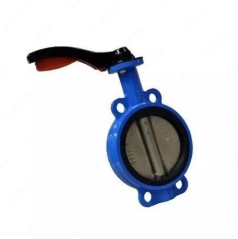 Затвор F150 Ду-100 Ру-16 красная ручка