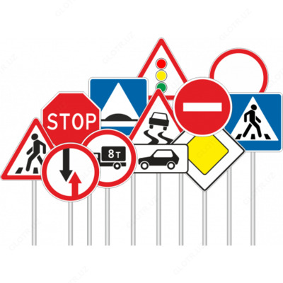 Знаки дорожного движения - 330 625 so'm 10 donadan