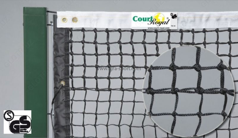 Оборудование для тенниса (Сетка теннисная  черная 3 4 мм)