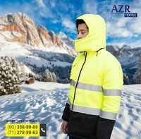 Мужской защитный костюм с капюшоном (куртка и полукомбинезон) зимний