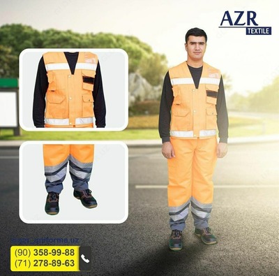 Erkaklar uchun mavsumiy signal kostyumi (to'q sariq) - Narx so&#039;rov asosida