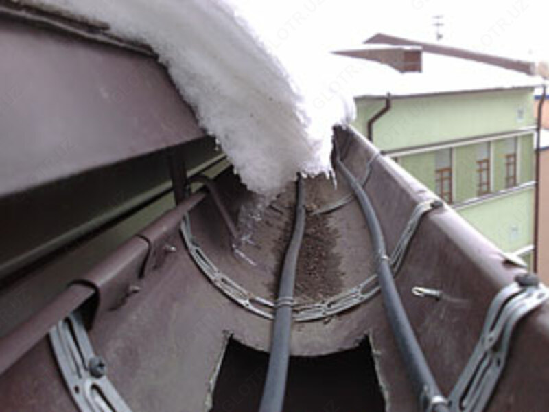 Греющий теплый кабель для обогрева труб и крыш Только в розницу