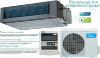  Кондиционер в кредит Midea Канальный 24 - 