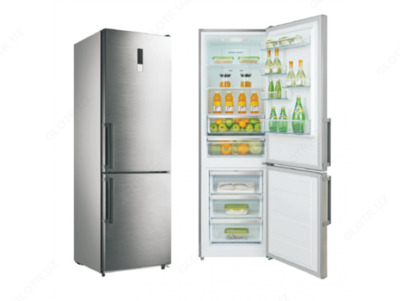 Холодильник в кредит Midea HD-400RWE1N(STD) Стальной  