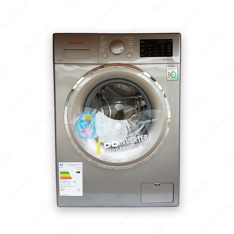 Стиральная машина Goodwell GW-812DDGX 8 кг. Стальной
