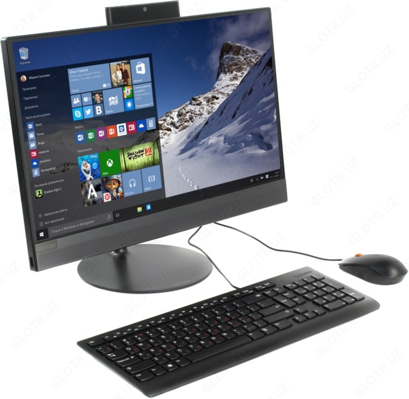 Моноблок Lenovo AIO 520 (Intel-i3 7100Т/ DDR4 4GB/ HDD 1000GB/ 21,5" FHD (1920x1080)/ Intel VGA/DVD-RW/Wi-Fi)