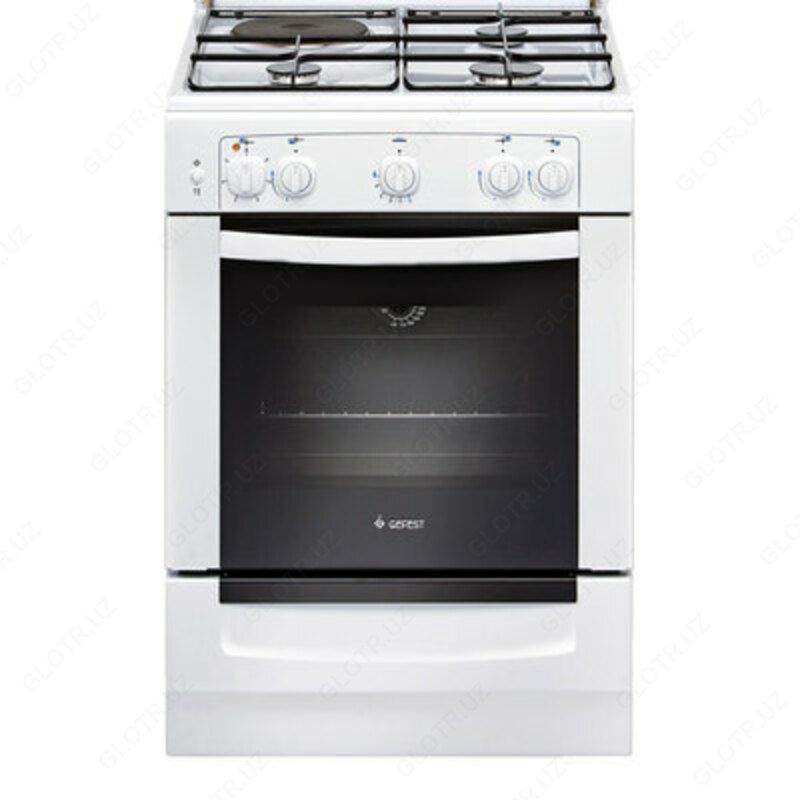 Газовая плита Gefest 6110-01 (Эл. Плита, белая)