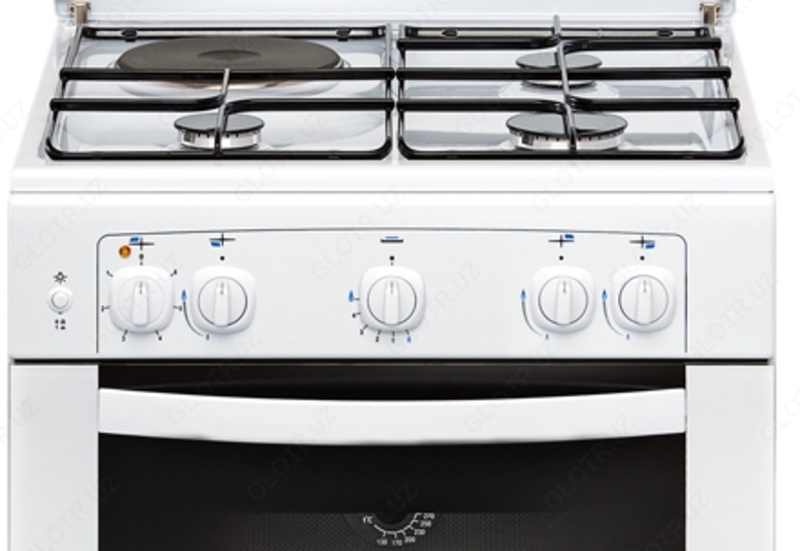 Газовая плита Gefest 6110-01 (Эл. Плита, белая)