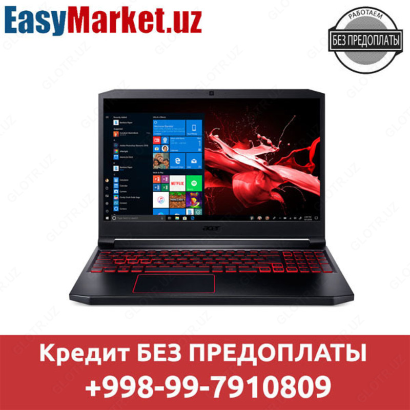 Acer Nitro 7 AN715-51-752B / i7-9750H / 16GB DDR4 / 512GB M2.SSD / GeForce GTX 1650 4 GB / 15.6 kreditdagi noutbuk