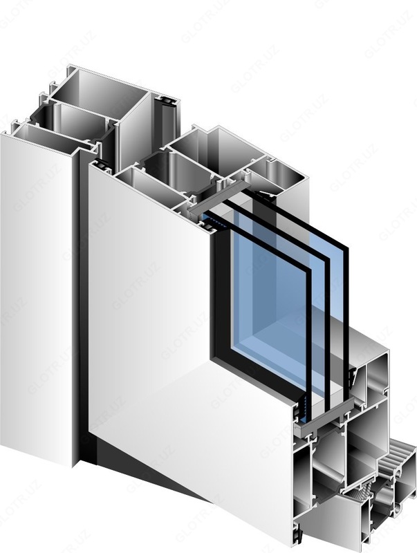  Окна из алюминиевого профиля (тёплая серия) - 