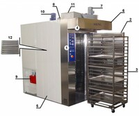 Печь ротационная электрическая ROTOR 60X80 с загрузочной тележкой на 18 противней