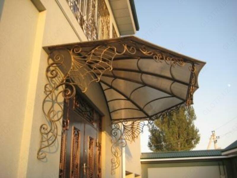 Кованый козырек