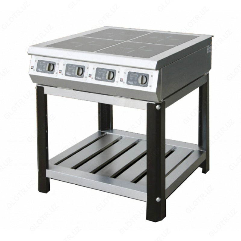 Плита электрическая  индукционная четырех конфорочная