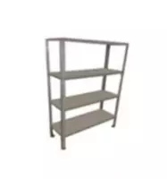 Стеллаж модульный нержавеющий 3х-уровневый (Подставка под жарочный шкаф) - 