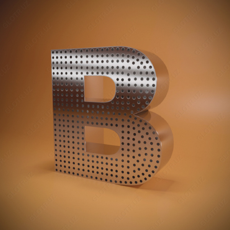 Перфорированные буквы - от 10 000 сум