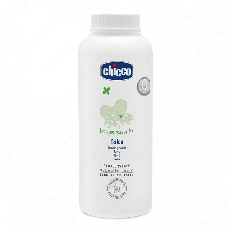 Детская присыпка-тальк CHICCO TALCUM POWDER 150 GR BABY MOMENTS.