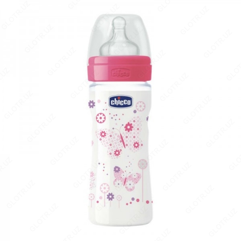 CHICCO WELLB FEEDB PP GRL OZIQLANTIRUVCHI SHISHASI, 250 ml