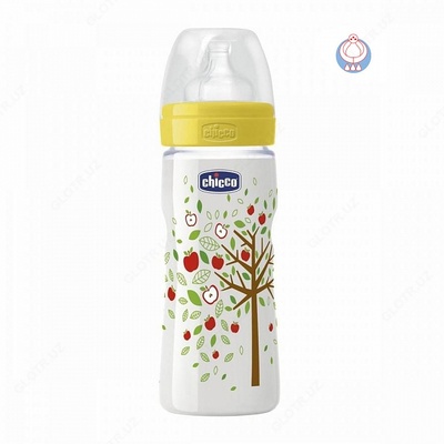 БУТЫЛКА ДЛЯ КОРМЛЕНИЯ CHICCO WELLB FEEDB PP 330ML FAS SIL EPGRGBF