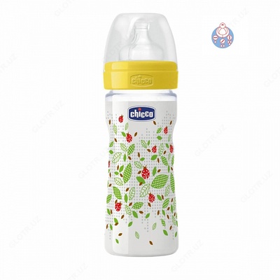 БУТЫЛКА ДЛЯ КОРМЛЕНИЯ CHICCO WELLB FEEDB PP 250ML ADJ SIL EPGRGBF