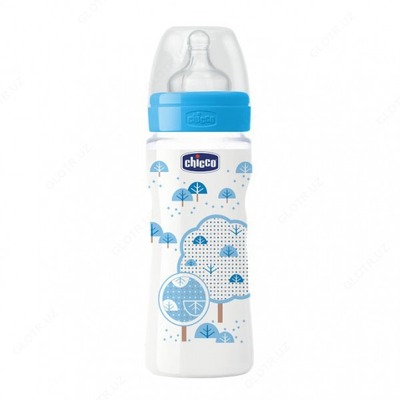 БУТЫЛКА ДЛЯ КОРМЛЕНИЯ CHICCO WELLB FEEDB PP BOY 330ML FAST SIL EPGRGBF