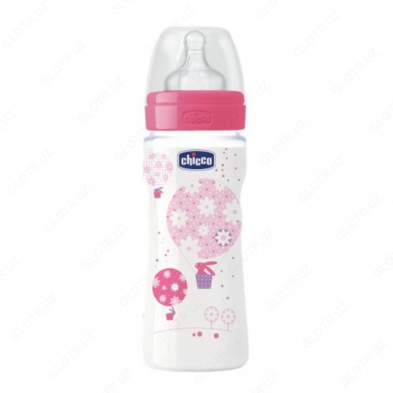 Chicco WELLB FEEDB PP GRL Fast SIL EPGRGBF oziqlantiruvchi shishasi, 330 ml