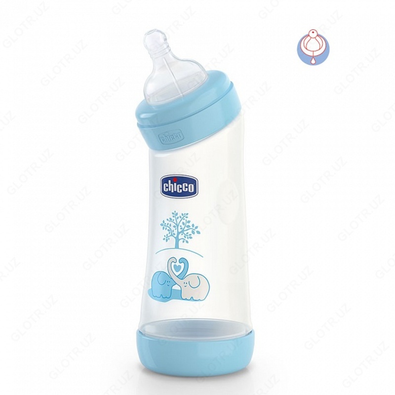 БУТЫЛКА ДЛЯ КОРМЛЕНИЯ CHICCO WELLB FEEDB. ANGLED PP BOY 250ML REG SIL