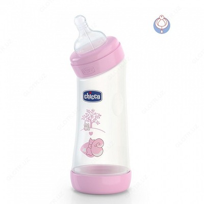 БУТЫЛКА ДЛЯ КОРМЛЕНИЯ CHICCO WELLB FEEDB. ANGLED PP GRL 250ML REG SIL