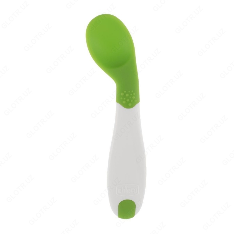 CHICCO FIRST SPOON 8M + bolalar uchun idishlar, yashil