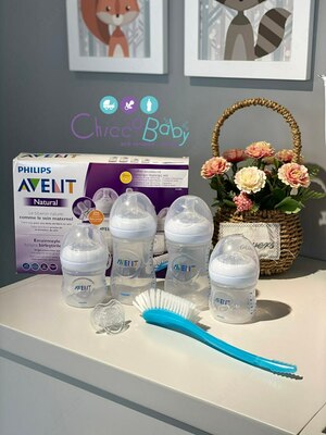 Natural Philips Avent oziqlantiruvchi butilkalar to'plami-tug'ilishdan