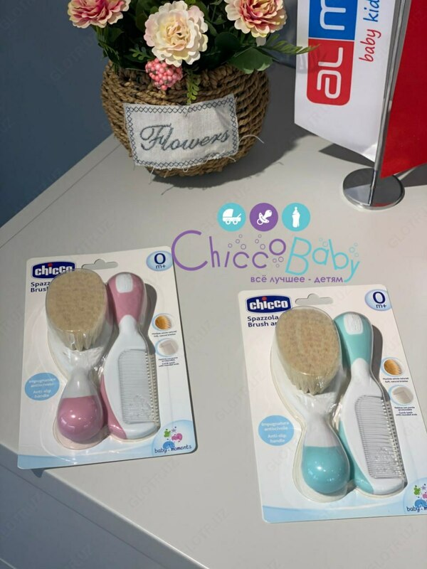  Chicco chaqaloq chotkasi va taroq 0 oy + - 