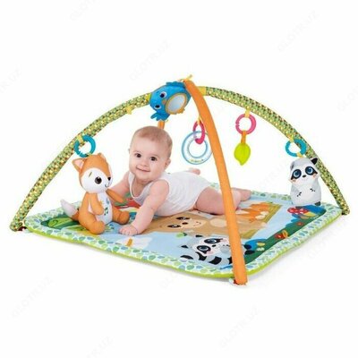 Развивающий коврик для малышей со съемными игрушками Relax & Play Gym от Chicco