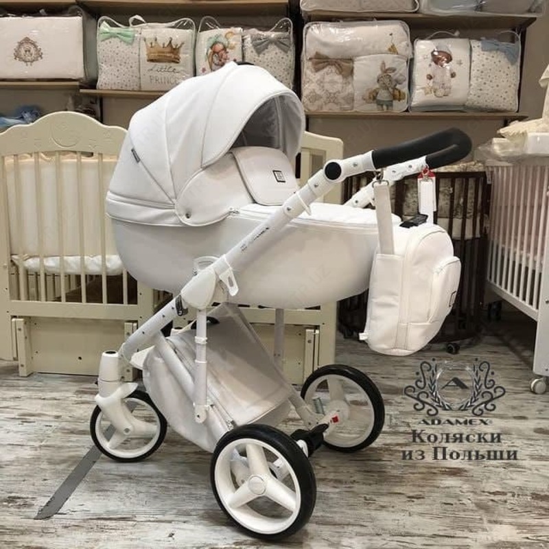 Коляска для прогулок Adamex 3 в 1 белая