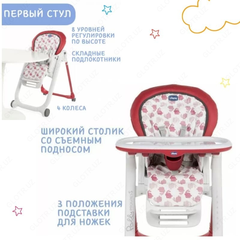  Стульчик для кормления Chicco Polly Progres 5 - 
