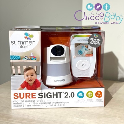 Summer Infant SURE SIGHT 2.0 rangli raqamli video chaqaloq monitor