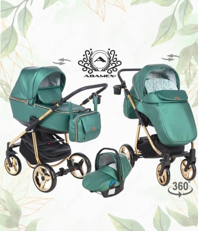 Коляска Adamex Reggio Shine Collection 3 в 1 (Польша)