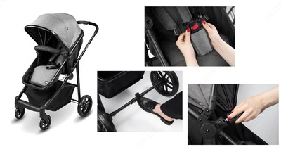 Детская коляска Jikel Baby Cruise Travel System с автолюлькой переноской 2в1 (от 0 до 3 лет)