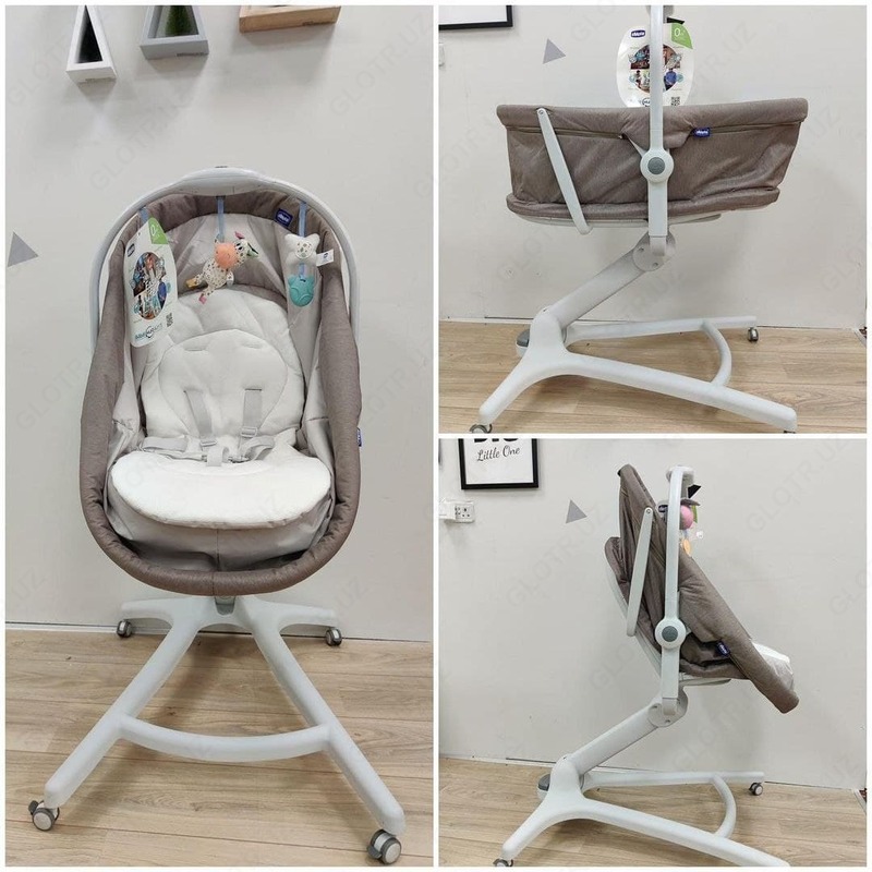  Chicco Baby Hug beshik va baland stul  4v1 - CHICCOBABY.UZ