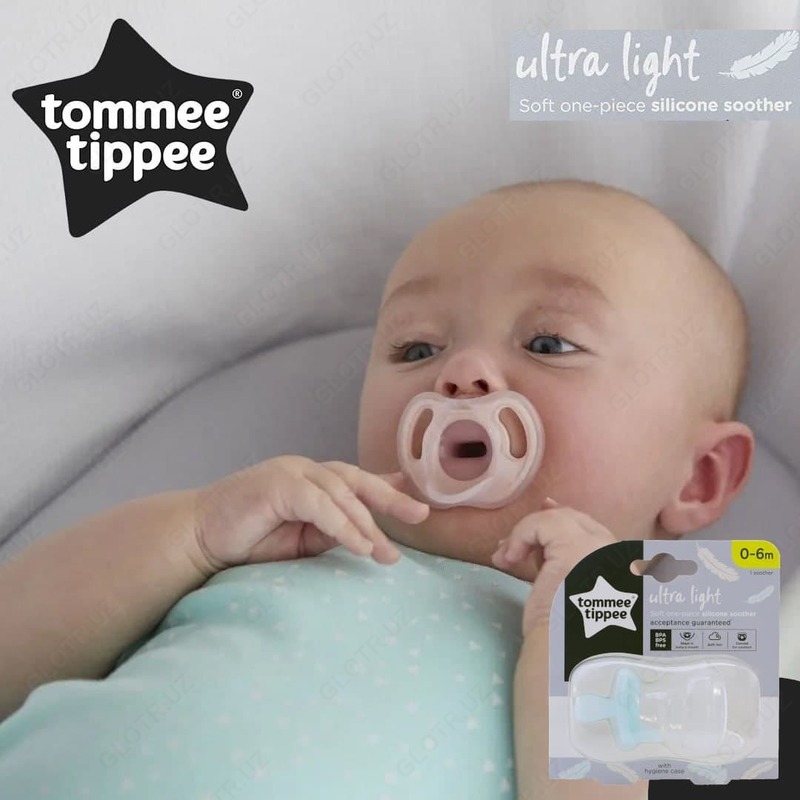 Силиконовая пустышка Tommee Tippee Ultra Light 6-18 мес