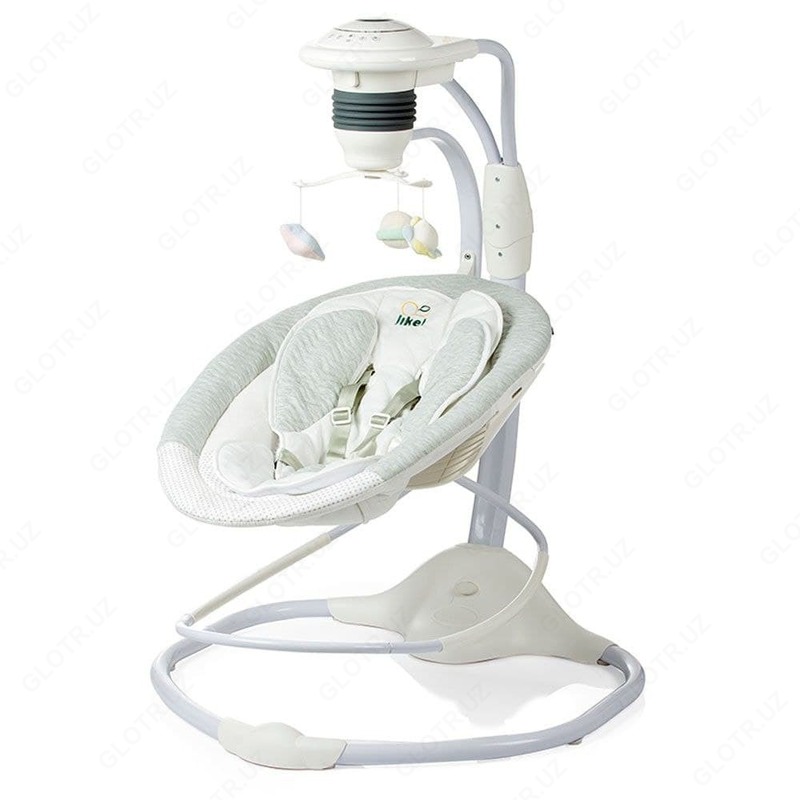 Шезлонг музыкальные качельки Minos французского бренда JIKEL 2 в 1