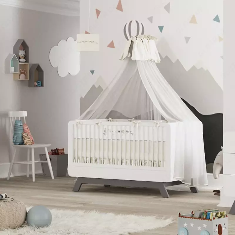 Мебель для новорождённых "BABY CUTE" (серая) Турция
