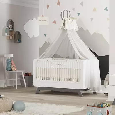 Yangi tug'ilgan chaqaloqlar uchun mebel "BABY CUTE" (kulrang) Turkiya