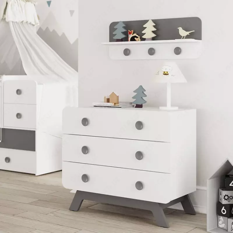 Мебель для новорождённых "BABY CUTE" (серая) Турция