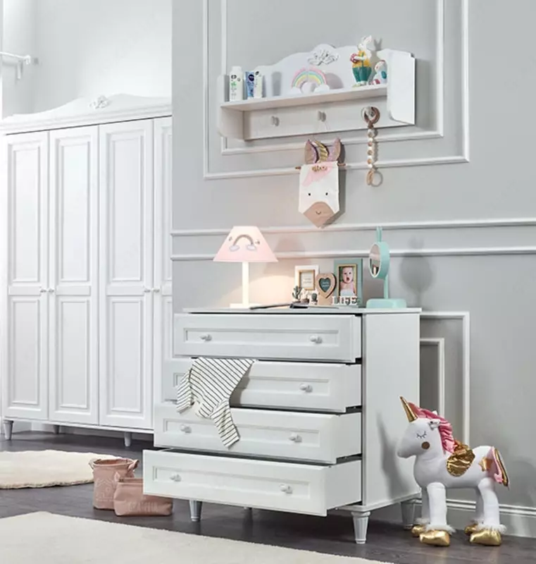 Almila yangi tug'ilgan chaqaloqlar uchun mebel to'plami "Lora Baby" (Turkiya)