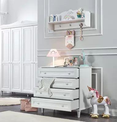 Almila yangi tug'ilgan chaqaloqlar uchun mebel to'plami "Lora Baby" (Turkiya)