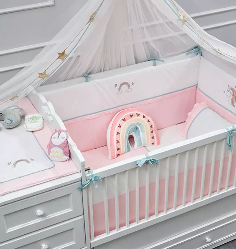 Детская кроватка трансформер из коллекции LORA от Almila (Турция)