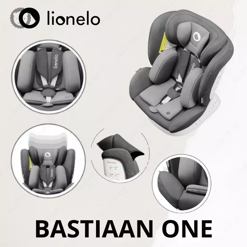 LIONELO BASTIAAN One avtomobil o'rindig'i, 0-36 kg, kulrang grafit
