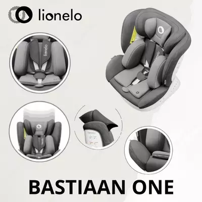 АВТОКРЕСЛО LIONELO BASTIAAN ONE 0-36 КГ Grey Graphite